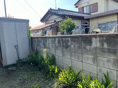 目隠しフェンス施工前